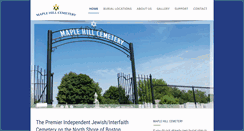 Desktop Screenshot of maplehillcemetery.com