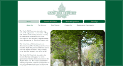 Desktop Screenshot of maplehillcemetery.org