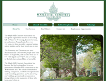 Tablet Screenshot of maplehillcemetery.org